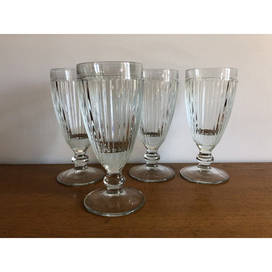Image 1 of Set van 4 vintage bistroglazen ijscoupes