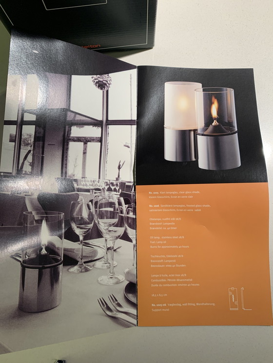 Image 1 of Stelton Olie Lamp 1005, Met Helder Glas. 