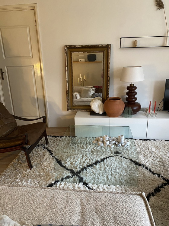 Image 1 of Vintage FIAM Italia Ponte salontafel kristalglas