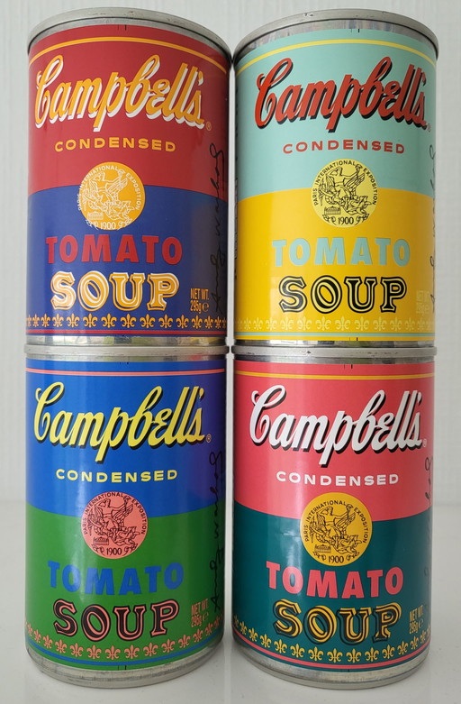 4x Andy Warhol  Campbell's Tomato Soup Limited blik