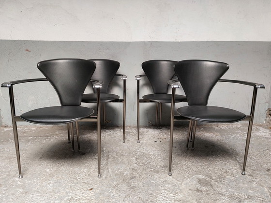 Image 1 of Set van 4 Arrben dinning chairs