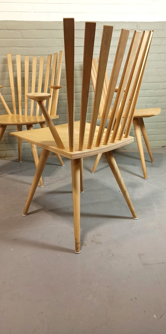 Image 1 of 5 Kvist 'Mikado' stoelen, Deens ontwerp