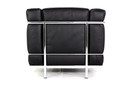 Cassina LC2 Le corbusier fauteuil, lounge stoel in zwart leer en verchroomd frame
