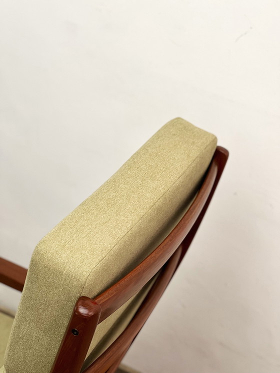 Image 1 of Deens Design teakhouten fauteuil of fauteuil met hoge rugleuning, Senator-serie, van Ole Wanscher