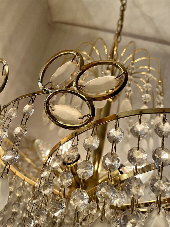 Image 1 of Italiaans vintage swirl kroonluchter