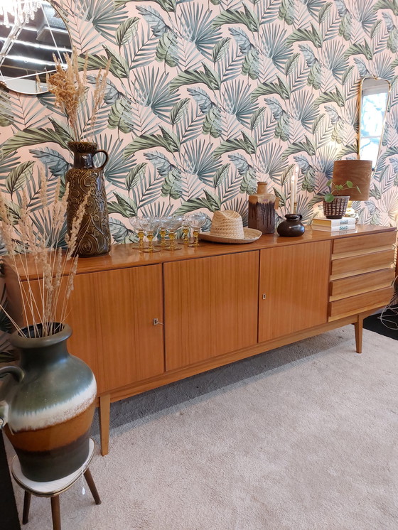 Image 1 of Vintage kast / sideboard uit de seventies met ladeblok