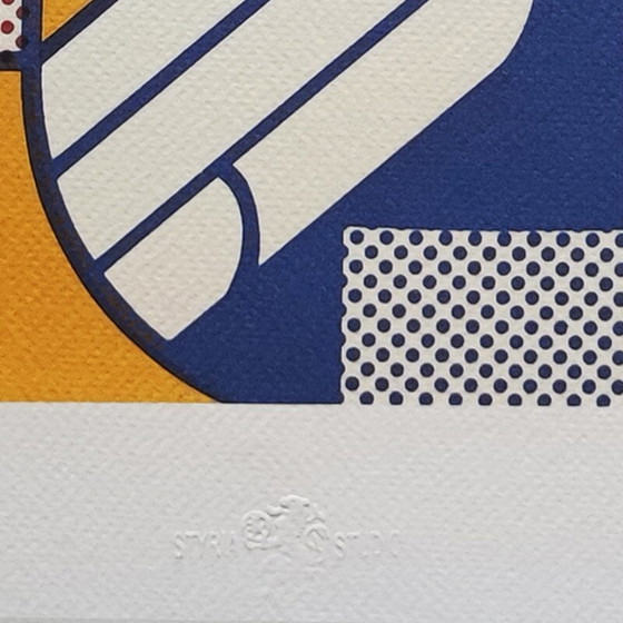 Image 1 of Vintage Roy Lichtenstein "Modern Kunst" Limited Edition lithografie