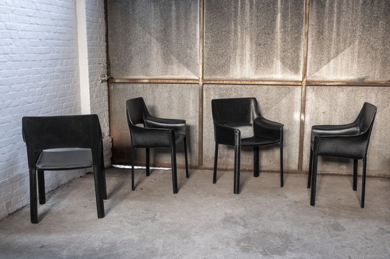 Image 1 of 4x De Couro uit Brazilië Fauteuils