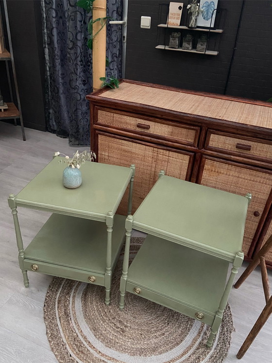 Image 1 of Vintage nachtkastjes opgefrist - 2 stuks