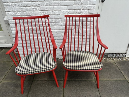 2X Fauteuils Met Armleuningen, Lena Larsson Voor Nesto/Pastoe 