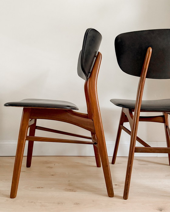 Image 1 of Vintage Eetkamerstoelen Uit De Jaren 1950