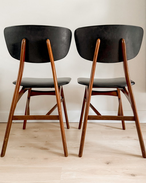 Vintage Eetkamerstoelen Uit De Jaren 1950