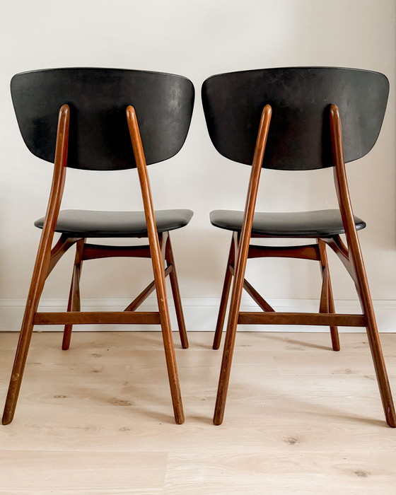 Image 1 of Vintage Eetkamerstoelen Uit De Jaren 1950