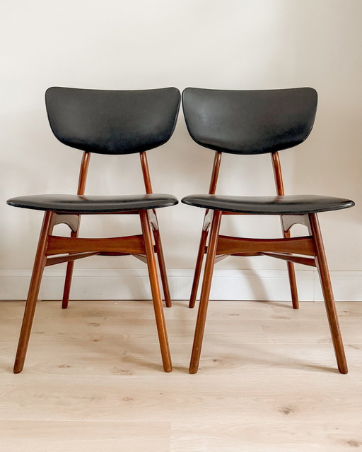 Vintage Eetkamerstoelen Uit De Jaren 1950