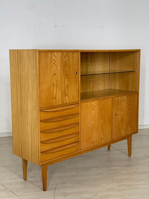 Mid Century hellerau hoge kast woonkamer serie 602/g