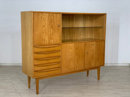 Mid Century hellerau hoge kast woonkamer serie 602/g