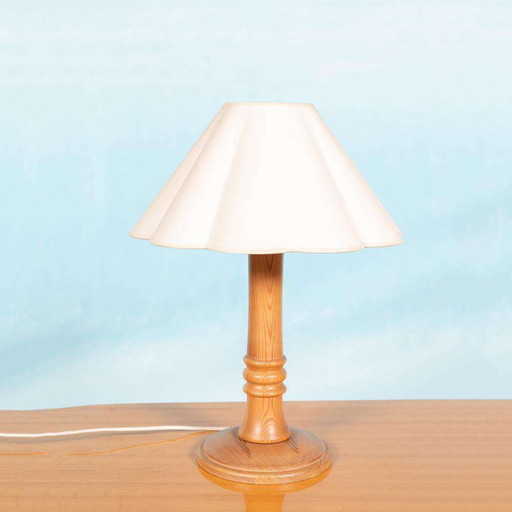 Vintage jaren 60/70 Boho schemerlamp, Pine tafellamp vuren