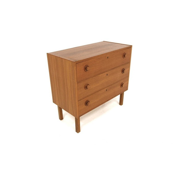 Image 1 of Vintage ladekast van teak en beuken, Zweden 1960