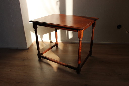 Vintage Bijzettafel Salontafel Eiken Hout