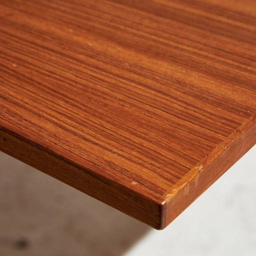 Vintage teakhouten eettafel met 2 verlengstukken door Henry Kjærnulf voor Vejle, 1960