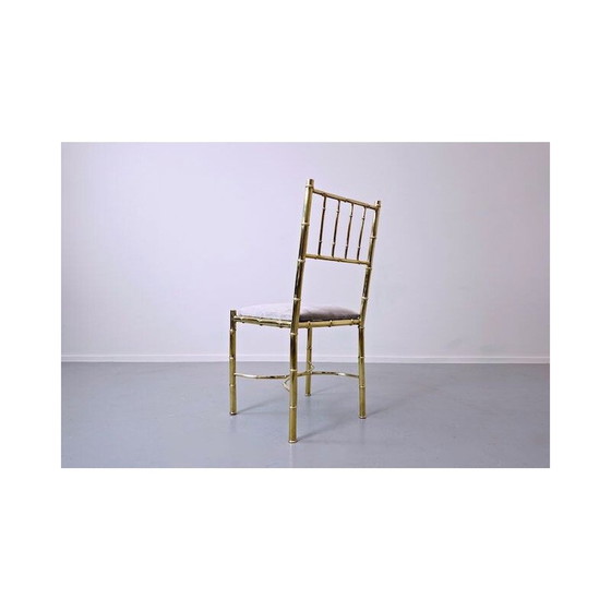 Image 1 of Set van 10 vintage messing stoelen 1940