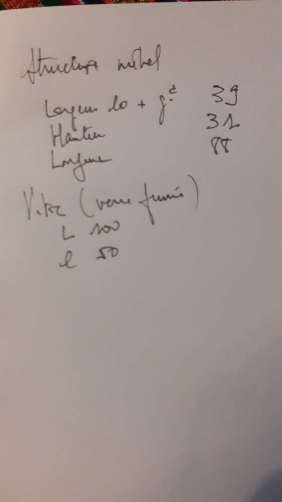 Image 1 of Chroom en glazen salontafel