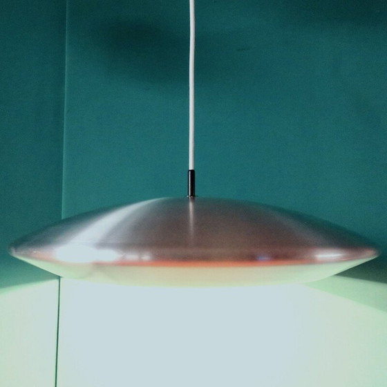 Image 1 of Vintage "spacy" zilveren aluminium ophanging