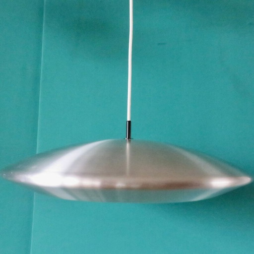 Vintage "spacy" zilveren aluminium ophanging