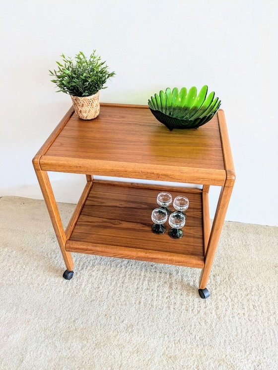 Image 1 of Vintage Deense Trolley, Sidetable, Serveerwagen 