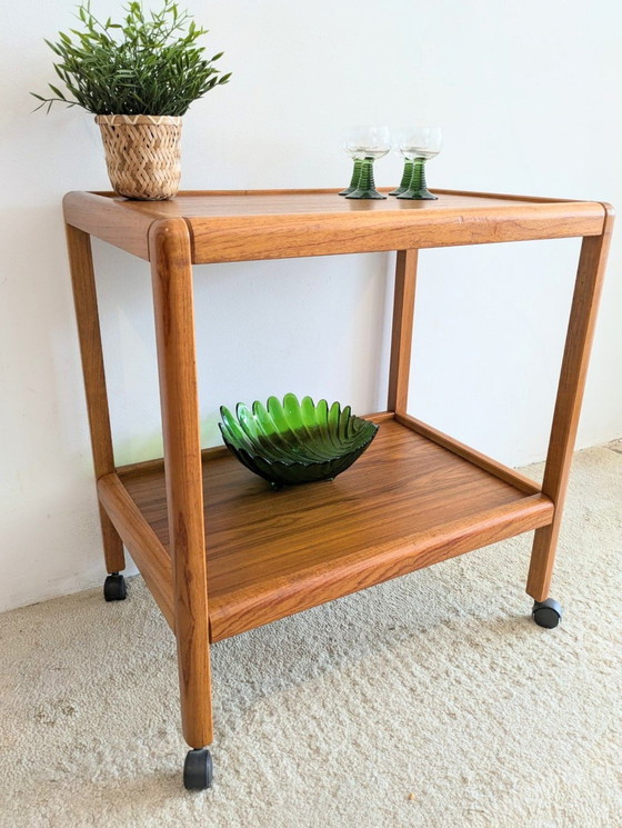 Image 1 of Vintage Deense Trolley, Sidetable, Serveerwagen 