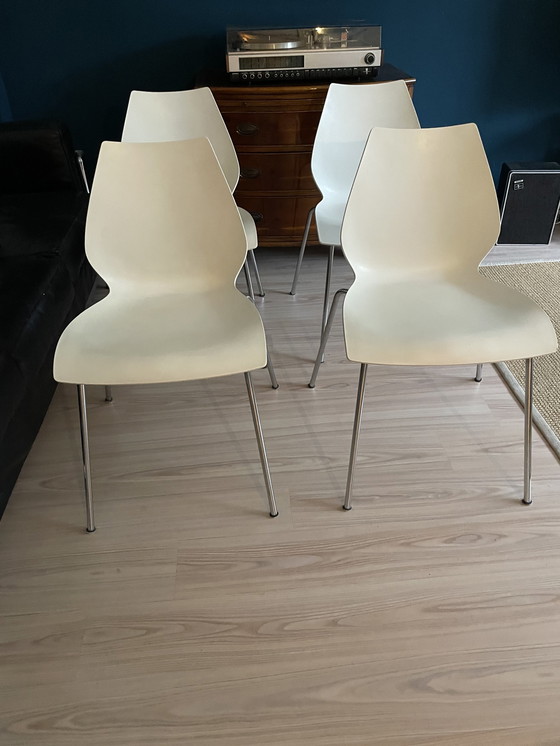 Image 1 of 4x Kartell Maui stoelen