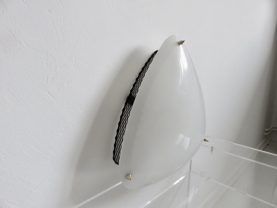Image 1 of Grote plexiglazen wandlamp "Télé Ambiance" Frankrijk, jaren 50 60
