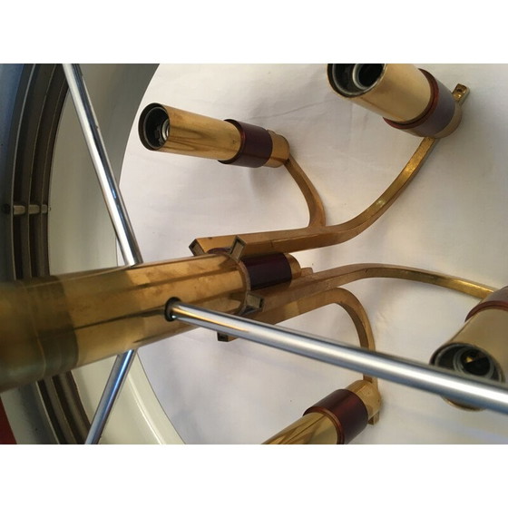 Image 1 of Vintage aluminium hanglamp, 1970