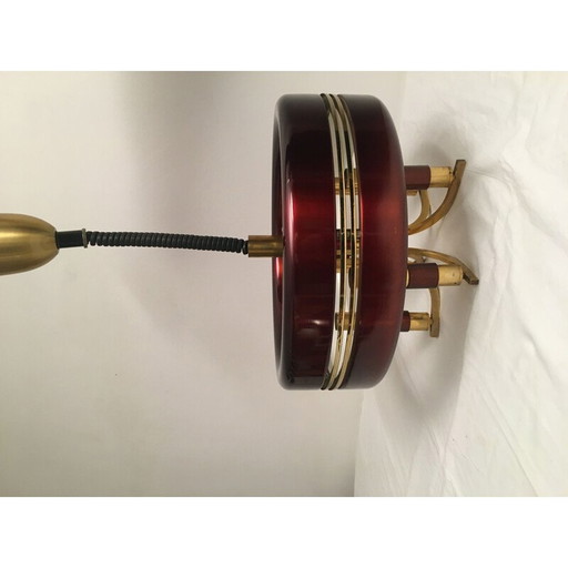 Vintage aluminium hanglamp, 1970