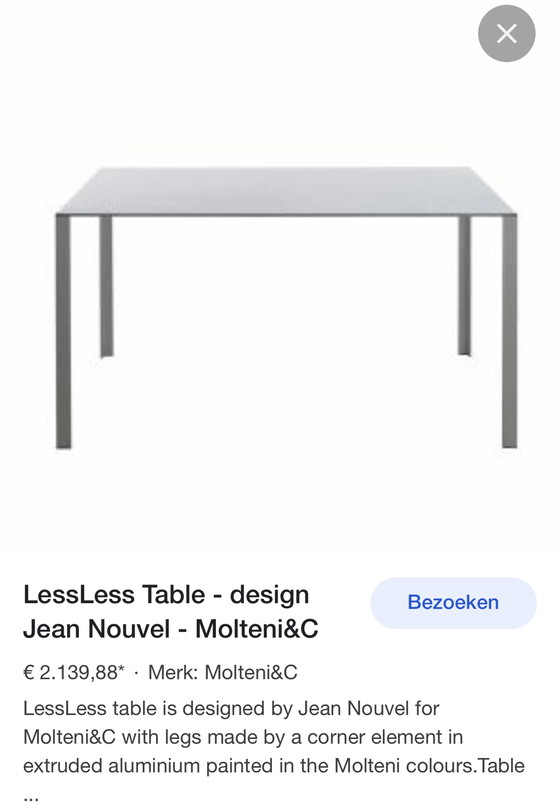 Image 1 of Molteni&C design Eettafel Jean Nouvel