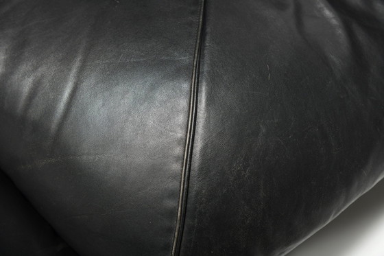 Image 1 of Prachtige Patate modulaire sofa in origineel zwart leer voor Airborne - Frankrijk