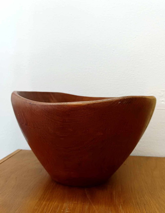 Image 1 of Scandinavische Teak Brutalistische Beker