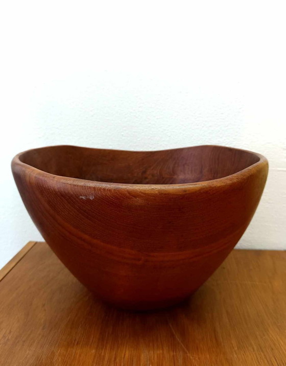 Image 1 of Scandinavische Teak Brutalistische Beker