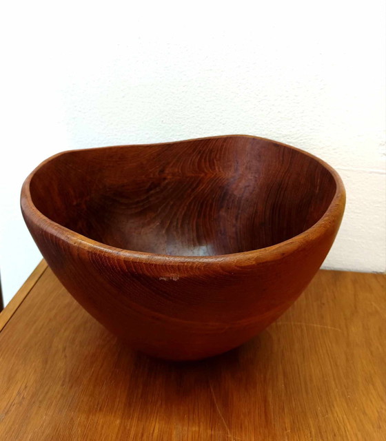 Image 1 of Scandinavische Teak Brutalistische Beker