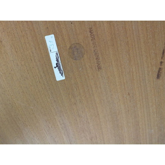 Image 1 of Vintage ronde salontafel in teak door Severin Hansen voor Haslev Mobelfabrik