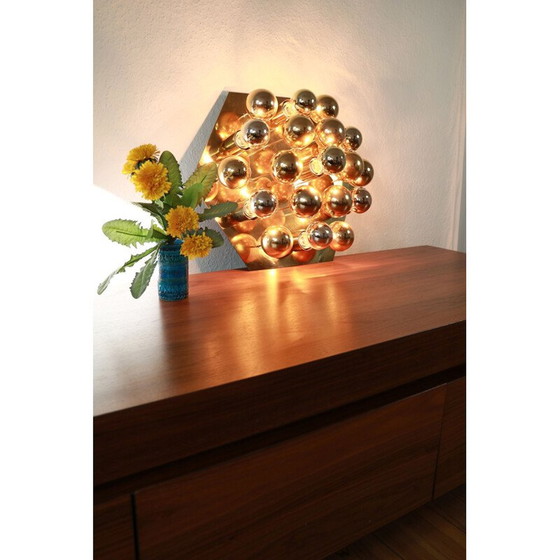 Image 1 of Hollywood Regency vintage gouden wandlamp van Cosack, 1970