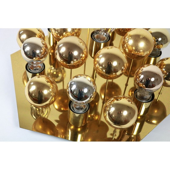 Image 1 of Hollywood Regency vintage gouden wandlamp van Cosack, 1970