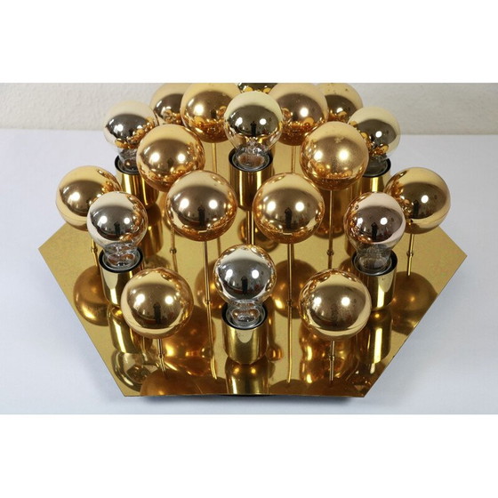 Image 1 of Hollywood Regency vintage gouden wandlamp van Cosack, 1970