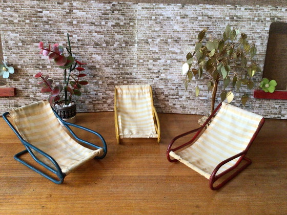 Image 1 of 3x Bauhaus Miniatuur Loungechairs