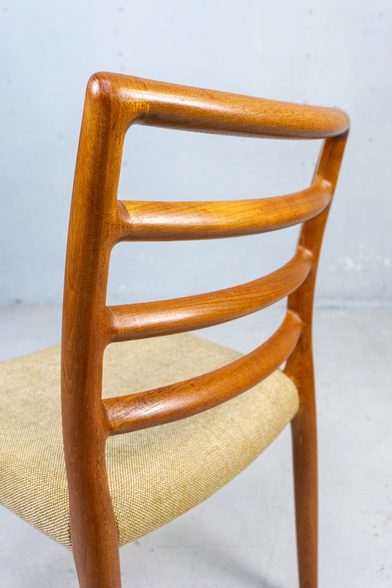 Image 1 of 6 Niels Møller Stoelen Nr. 85 Vintage Teak Deens