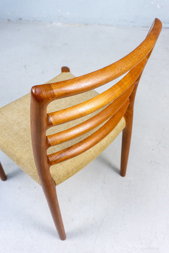 Image 1 of 6 Niels Møller Stoelen Nr. 85 Vintage Teak Deens