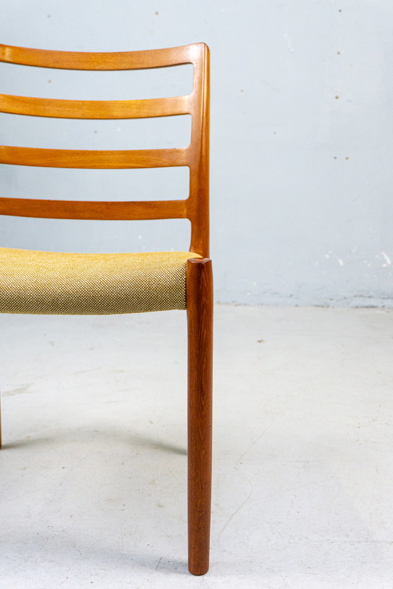 Image 1 of 6 Niels Møller Stoelen Nr. 85 Vintage Teak Deens