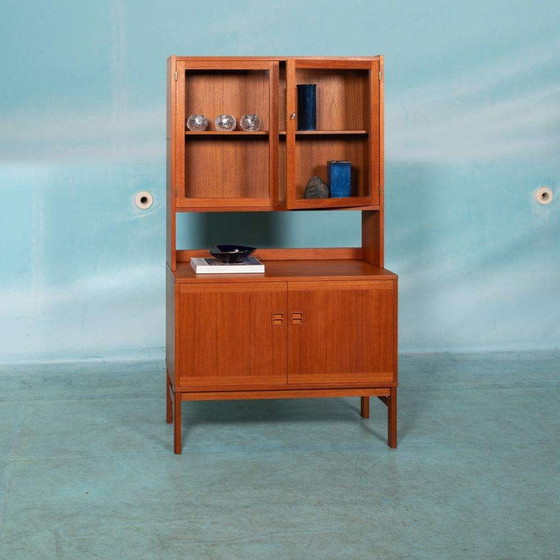 Image 1 of Vintage vitrinekast Scandinavisch design, teak buffet 1960s