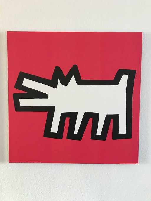 2x Keith Haring wanddecoratie