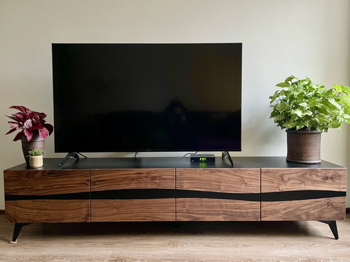 Walnoot Epoxy Tv-meubel